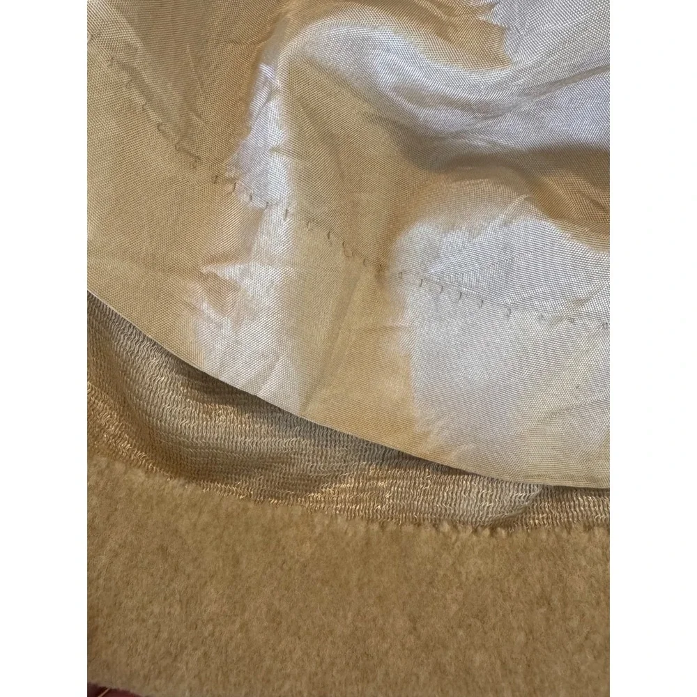 Alorna Classic Beige Wool Blend Button Front Coat Women's Outerwear Size Small